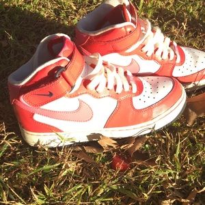 Nike Air Force ones (Mid top Valentine)